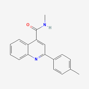 molecular formula C18H16N2O B14952471 N-methyl-2-(4-methylphenyl)quinoline-4-carboxamide 