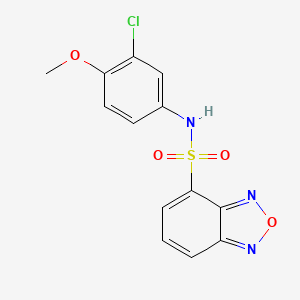 N-(3-chloro-4-methoxyphenyl)-2,1,3-benzoxadiazole-4-sulfonamide