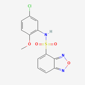 N-(5-chloro-2-methoxyphenyl)-2,1,3-benzoxadiazole-4-sulfonamide