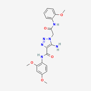 5-amino-N-(2,4-dimethoxyphenyl)-1-{2-[(2-methoxyphenyl)amino]-2-oxoethyl}-1H-1,2,3-triazole-4-carboxamide