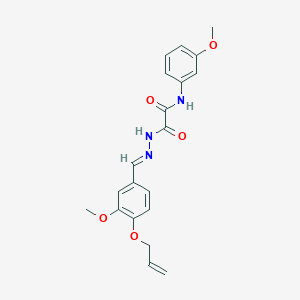 N-(3-methoxyphenyl)-2-{(2E)-2-[3-methoxy-4-(prop-2-en-1-yloxy)benzylidene]hydrazinyl}-2-oxoacetamide