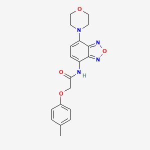 2-(4-methylphenoxy)-N-[7-(morpholin-4-yl)-2,1,3-benzoxadiazol-4-yl]acetamide