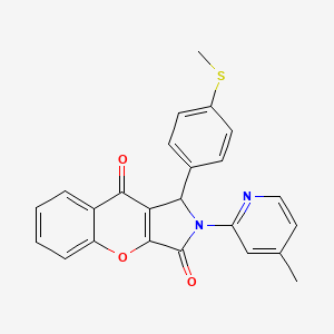 2-(4-Methylpyridin-2-yl)-1-[4-(methylsulfanyl)phenyl]-1,2-dihydrochromeno[2,3-c]pyrrole-3,9-dione