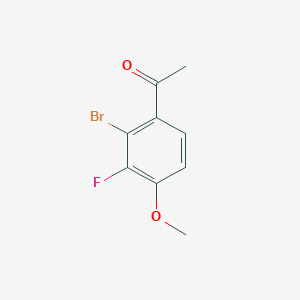 molecular formula C9H8BrFO2 B1495263 2-Bromo-3-fluoro-4-methoxyacetophenone 