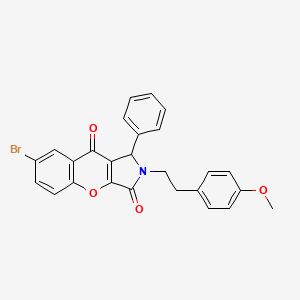 7-Bromo-2-[2-(4-methoxyphenyl)ethyl]-1-phenyl-1,2-dihydrochromeno[2,3-c]pyrrole-3,9-dione