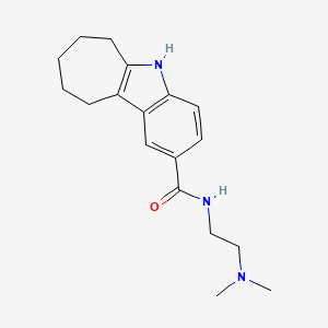 N-[2-(dimethylamino)ethyl]-5,6,7,8,9,10-hexahydrocyclohepta[b]indole-2-carboxamide