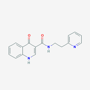 molecular formula C17H15N3O2 B14952730 4-hydroxy-N-[2-(2-pyridyl)ethyl]-3-quinolinecarboxamide 