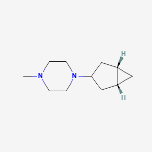 molecular formula C11H20N2 B1495279 1-[(1R,5S)-3-Bicyclo[3.1.0]hexanyl]-4-methylpiperazine CAS No. 79530-86-2