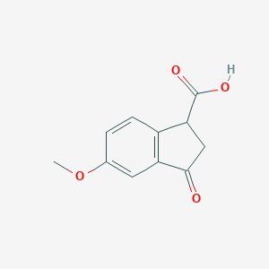 molecular formula C11H10O4 B149528 5-Methoxy-3-oxo-1,2-dihydroindene-1-carboxylic acid CAS No. 137813-03-7