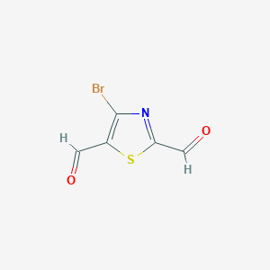 molecular formula C5H2BrNO2S B1495282 4-Bromo-2,5-thiazoledicarboxaldehyde 