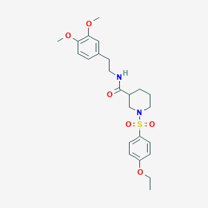 molecular formula C24H32N2O6S B14952825 N-[2-(3,4-dimethoxyphenyl)ethyl]-1-[(4-ethoxyphenyl)sulfonyl]piperidine-3-carboxamide 