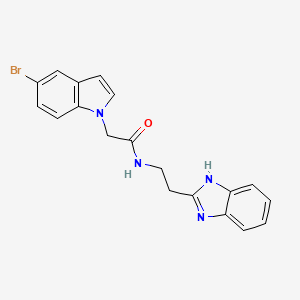 N-[2-(1H-1,3-benzimidazol-2-yl)ethyl]-2-(5-bromo-1H-indol-1-yl)acetamide