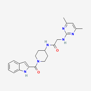 2-[(4,6-dimethyl-2-pyrimidinyl)amino]-N-[1-(1H-indol-2-ylcarbonyl)-4-piperidyl]acetamide