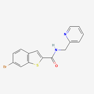 6-bromo-N-(2-pyridylmethyl)-1-benzothiophene-2-carboxamide