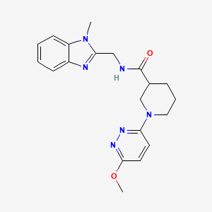 molecular formula C20H24N6O2 B14952893 1-(6-methoxy-3-pyridazinyl)-N-[(1-methyl-1H-1,3-benzimidazol-2-yl)methyl]-3-piperidinecarboxamide 