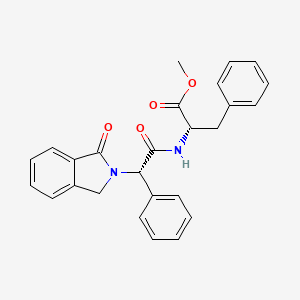 Methyl 2-[2-(1-oxo-2,3-dihydro-1H-isoindol-2-YL)-2-phenylacetamido]-3-phenylpropanoate