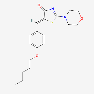 molecular formula C19H24N2O3S B14952921 (5Z)-2-(morpholin-4-yl)-5-[4-(pentyloxy)benzylidene]-1,3-thiazol-4(5H)-one 