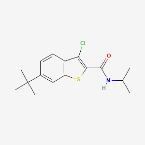 6-tert-butyl-3-chloro-N-(propan-2-yl)-1-benzothiophene-2-carboxamide