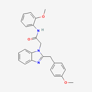 molecular formula C24H23N3O3 B14952962 2-[2-(4-methoxybenzyl)-1H-1,3-benzimidazol-1-yl]-N-(2-methoxyphenyl)acetamide 