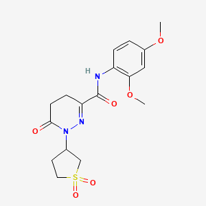 N-(2,4-dimethoxyphenyl)-1-(1,1-dioxidotetrahydrothiophen-3-yl)-6-oxo-1,4,5,6-tetrahydropyridazine-3-carboxamide