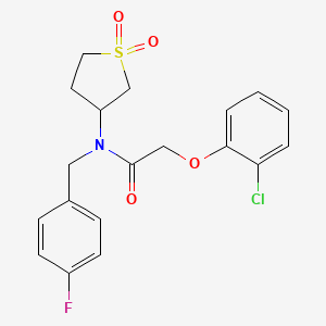 2-(2-chlorophenoxy)-N-(1,1-dioxidotetrahydrothiophen-3-yl)-N-(4-fluorobenzyl)acetamide