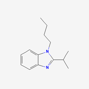 molecular formula C14H20N2 B14953014 1H-Benzimidazole, 1-butyl-2-(1-methylethyl)- CAS No. 92681-64-6