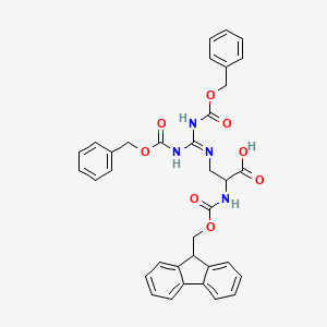 molecular formula C35H32N4O8 B1495304 Fmoc-Alg(Z)2-OH 