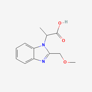 2-[2-(methoxymethyl)-1H-benzimidazol-1-yl]propanoic acid