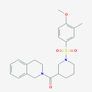 3,4-dihydroisoquinolin-2(1H)-yl{1-[(4-methoxy-3-methylphenyl)sulfonyl]piperidin-3-yl}methanone