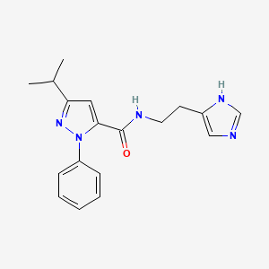 N-[2-(1H-imidazol-4-yl)ethyl]-3-isopropyl-1-phenyl-1H-pyrazole-5-carboxamide