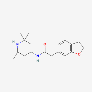 2-(2,3-dihydro-1-benzofuran-6-yl)-N-(2,2,6,6-tetramethyl-4-piperidyl)acetamide