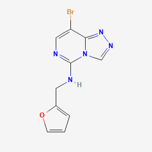 molecular formula C10H8BrN5O B1495310 8-Bromo-N-(furan-2-ylmethyl)-[1,2,4]triazolo[4,3-c]pyrimidin-5-amine 