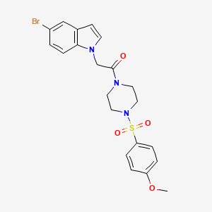 5-bromo-1-(2-{4-[(4-methoxyphenyl)sulfonyl]-1-piperazinyl}-2-oxoethyl)-1H-indole