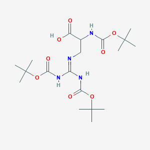 molecular formula C19H34N4O8 B1495315 Boc-Alg(Boc)2-OH 