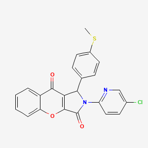 molecular formula C23H15ClN2O3S B14953200 2-(5-Chloropyridin-2-yl)-1-[4-(methylsulfanyl)phenyl]-1,2-dihydrochromeno[2,3-c]pyrrole-3,9-dione 