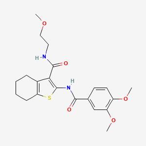 2-(3,4-dimethoxybenzamido)-N-(2-methoxyethyl)-4,5,6,7-tetrahydro-1-benzothiophene-3-carboxamide