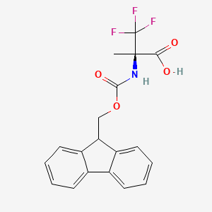 molecular formula C19H16F3NO4 B1495325 Fmoc-R-(Me)Ala(3-F3)-OH 