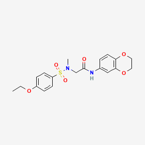 N-(2,3-dihydro-1,4-benzodioxin-6-yl)-N~2~-[(4-ethoxyphenyl)sulfonyl]-N~2~-methylglycinamide