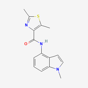 2,5-dimethyl-N-(1-methyl-1H-indol-4-yl)-1,3-thiazole-4-carboxamide