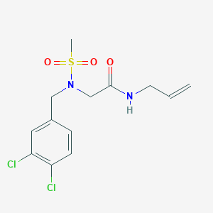 2-{N-[(3,4-Dichlorophenyl)methyl]methanesulfonamido}-N-(prop-2-EN-1-YL)acetamide