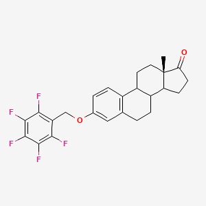 molecular formula C25H23F5O2 B14953312 (8xi,9xi,14xi)-3-[(Pentafluorobenzyl)oxy]estra-1(10),2,4-trien-17-one 