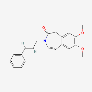 7,8-dimethoxy-3-[(E)-3-phenyl-2-propenyl]-1,3-dihydro-2H-3-benzazepin-2-one