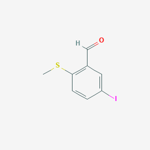 molecular formula C8H7IOS B1495335 5-Iodo-2-(methylthio)benzaldehyde 