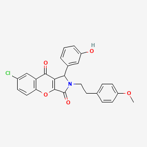 7-Chloro-1-(3-hydroxyphenyl)-2-[2-(4-methoxyphenyl)ethyl]-1,2-dihydrochromeno[2,3-c]pyrrole-3,9-dione