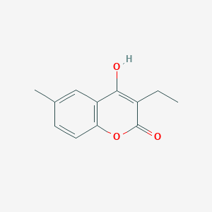 molecular formula C12H12O3 B1495340 3-Ethyl-4-hydroxy-6-methyl-2H-1-Benzopyran-2-one 