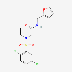 2-(N-Ethyl2,5-dichlorobenzenesulfonamido)-N-[(furan-2-YL)methyl]acetamide