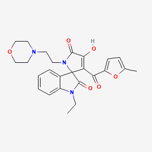 1-ethyl-4'-hydroxy-3'-[(5-methylfuran-2-yl)carbonyl]-1'-[2-(morpholin-4-yl)ethyl]spiro[indole-3,2'-pyrrole]-2,5'(1H,1'H)-dione