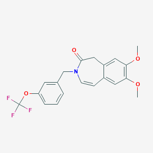 7,8-dimethoxy-3-[3-(trifluoromethoxy)benzyl]-1,3-dihydro-2H-3-benzazepin-2-one