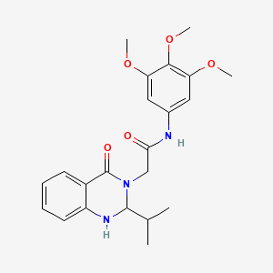 2-[2-isopropyl-4-oxo-1,4-dihydro-3(2H)-quinazolinyl]-N-(3,4,5-trimethoxyphenyl)acetamide