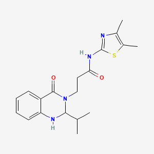 N-(4,5-dimethyl-1,3-thiazol-2-yl)-3-[2-isopropyl-4-oxo-1,4-dihydro-3(2H)-quinazolinyl]propanamide